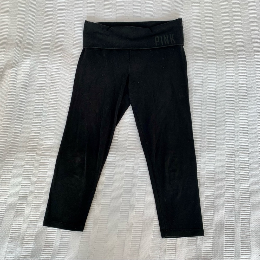VS Pink Black Yoga Pants